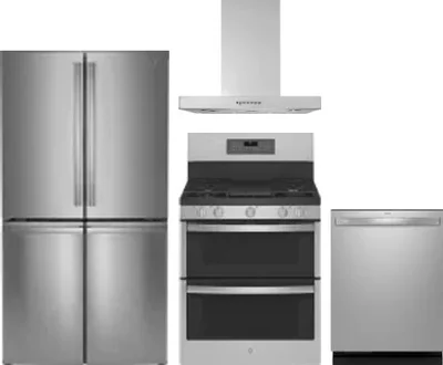 4 Piece Package Includes Refrigerator, Range, Hood And Dishwasher